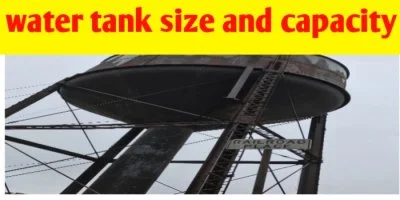 How to calculate rectangular water tank size and capacity in litre