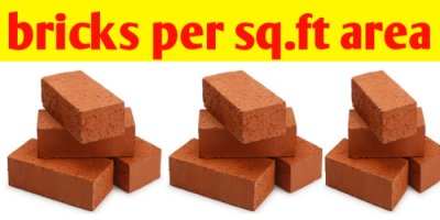 How do you calculate bricks per square foot