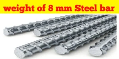 Weight of 8 mm Steel bar per metre