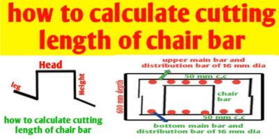 How to calculate cutting length of chair bar