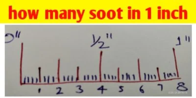 How many Soot in one inch and one soot in mm