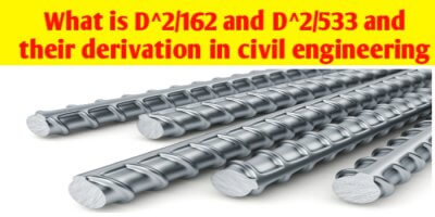 What is D^2/162 and D^2/533 and their derivation in civil engineering