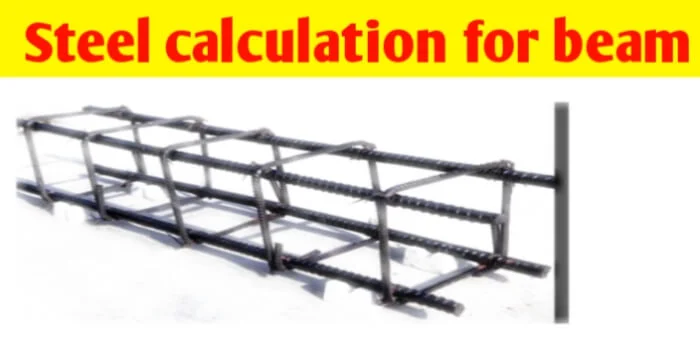 Steel calculation for beam and beam reinforcement detail