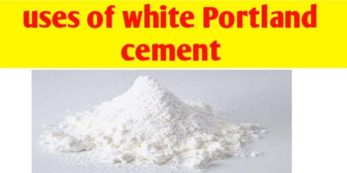 What is use of white Portland cement ? - Civil Sir