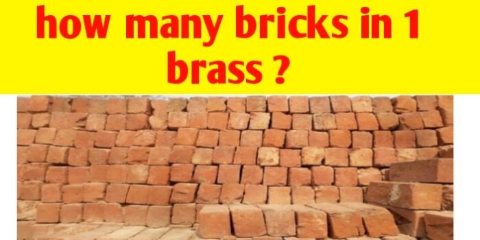 How many bricks are required in 1 brass ?