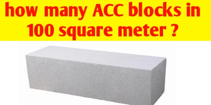 How many AAC blocks in 100 square metre ?