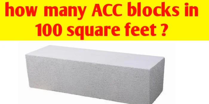 How many AAC blocks in 100 square feet ?