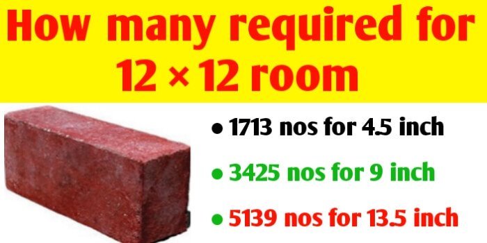 how-many-bricks-required-for-12-12-room-size-civil-sir