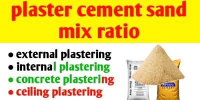 Plaster cement sand ratio | plastering & it's types