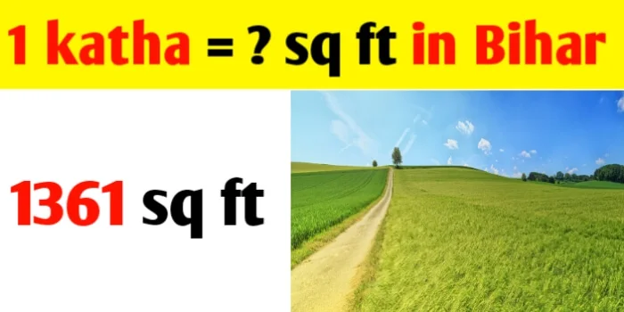 1 Katha = sq ft in Bihar Patna land measurement