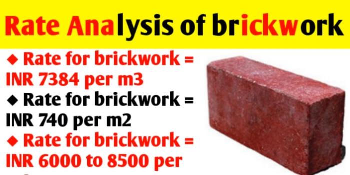 Rate Ysis Of Brickwork Calculate Quantity And Cost Civil Sir - Brick Wall Estimate Cost In India