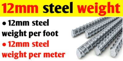 12mm Steel rod weight per foot and per metre