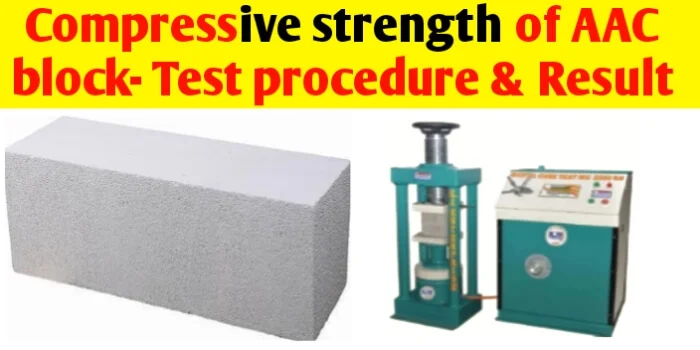 Compressive strength of AAC Block - Test procedure & Result