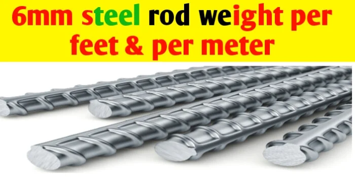 6mm Steel rod weight per meter and per feet