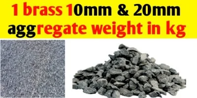 1 brass 10mm & 20mm aggregate weight in kg