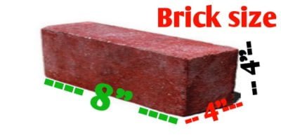 How many bricks in 1 square foot | Brick size - Civil Sir