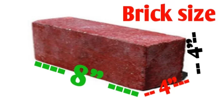 how many bricks in 1 square feet