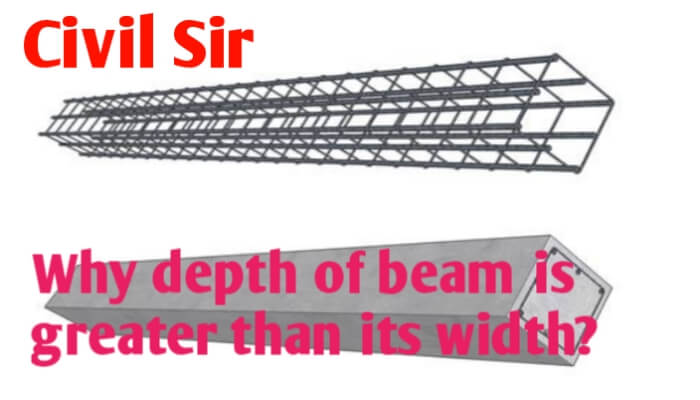 Why depth of beam is greater than its width?