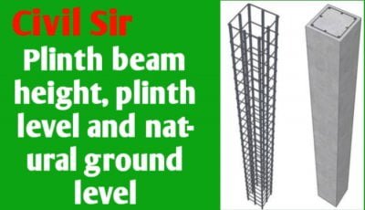 Plinth beam height | plinth level | natural ground level