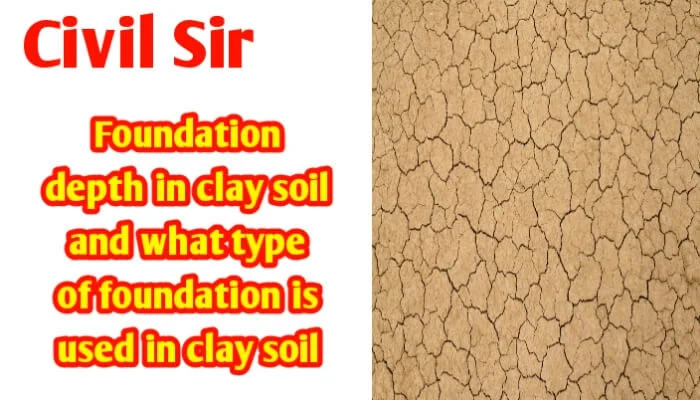 Foundation depth in clay soil | best Foundation type for clay soil