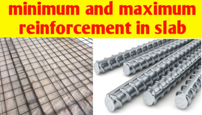 Minimum and maximum reinforcement in slab