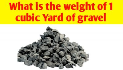 What is the weight of 1 cubic yard gravel
