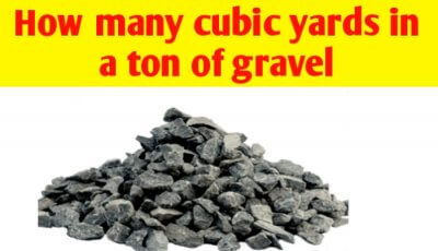 How many cubic yards in a ton of gravel