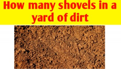 How many shovels in a yard of dirt