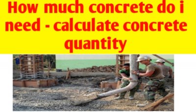 How much concrete do I need - calculate concrete quantity