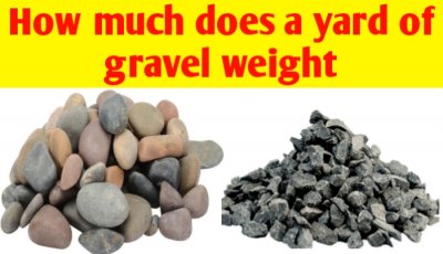 How much does a yard of gravel weight