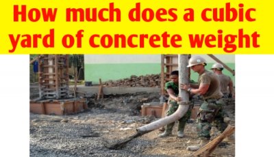 How much does a cubic yard of concrete weight