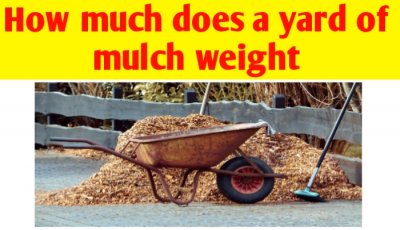 How much does a yard of mulch weight