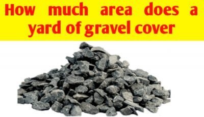How much area does a yard of gravel cover