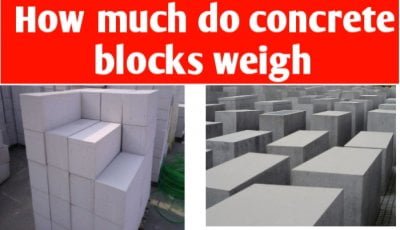 How much do concrete blocks weigh