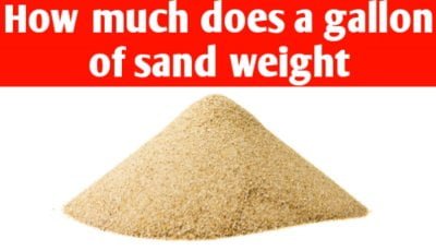 How much does a gallon of sand weight