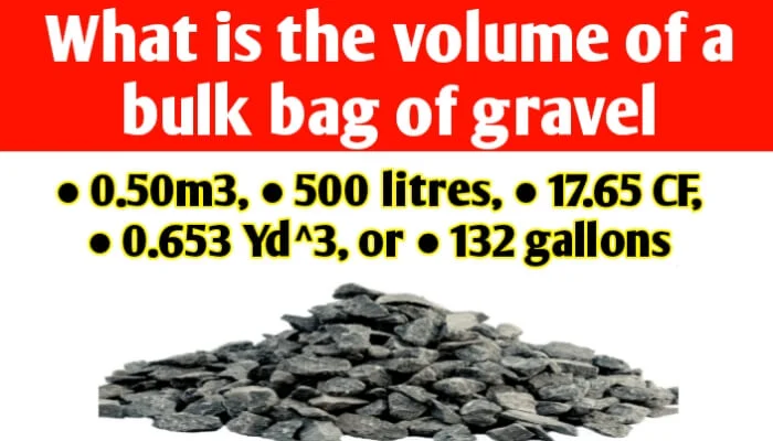 What is the volume of a bulk bag of gravel