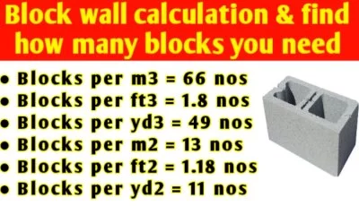 Block wall calculation | Find how many blocks you need