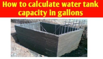 How to calculate water tank capacity in gallons