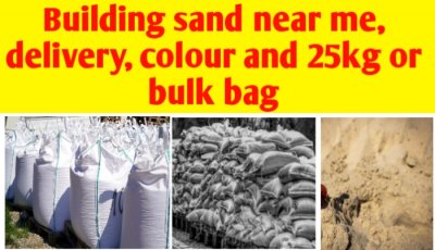 Building sand near me, delivery, colour & 25kg or bulk bag