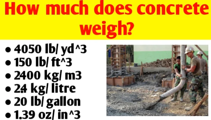 How much does concrete weigh?