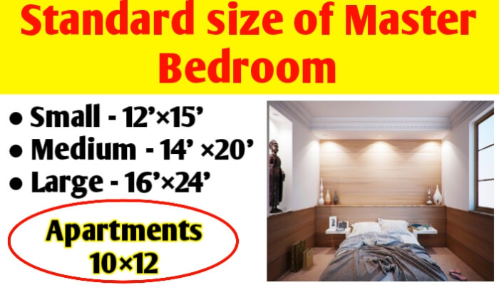 Size of Master Bedroom | Bedroom size standard & minimum standard size of bedroom