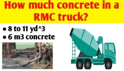 How much concrete in a RMC truck Concrete truck capacity - Civil Sir