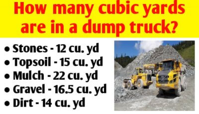 How many cubic yards are in a dump truck