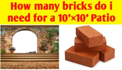 How many bricks do i need for a 10'×10' (100 sq ft) Patio