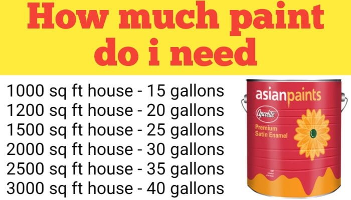 How Much Paint For 1000 Square Feet Interior