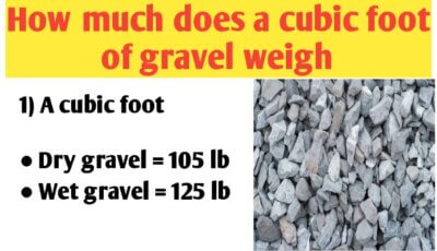 How much does a cubic foot of gravel weigh