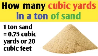 How many yards in a ton of sand
