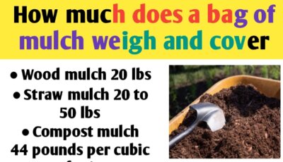 How much does a bag of mulch weigh and cover