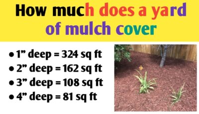 How much does a yard of mulch cover