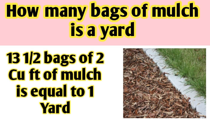 How many bags of mulch is a yard